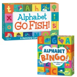 Alphabet Bingo! & Alphabet Go Fish!: Set of 2