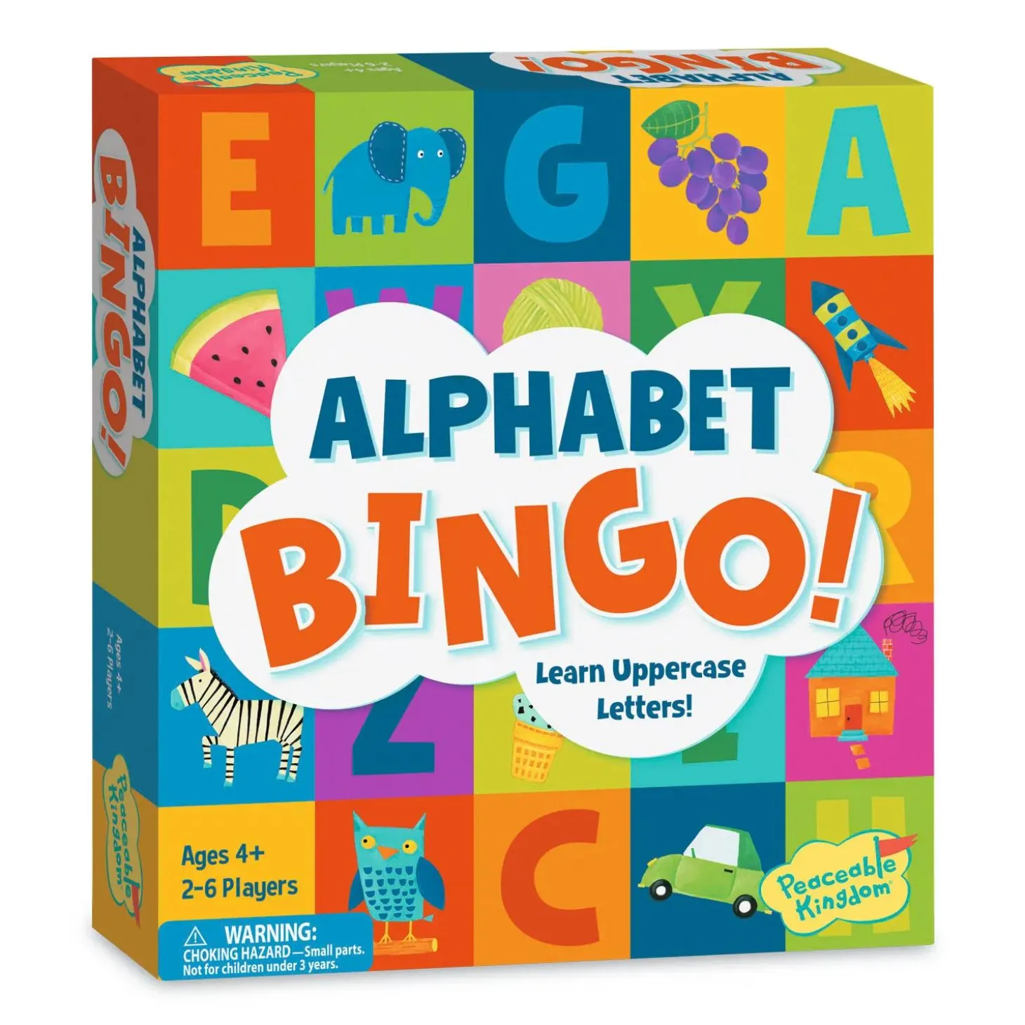 Alphabet Bingo Peaceable Kingdom Board Game