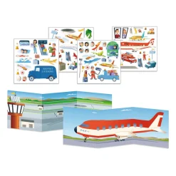 At The Airport Reusable Sticker Tote