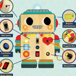 Blinkity Bot Light Up Busy Board for Toddlers