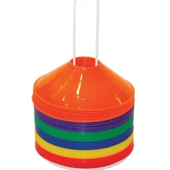 Champion Sports Saucer Field Cone Set, Set of 48