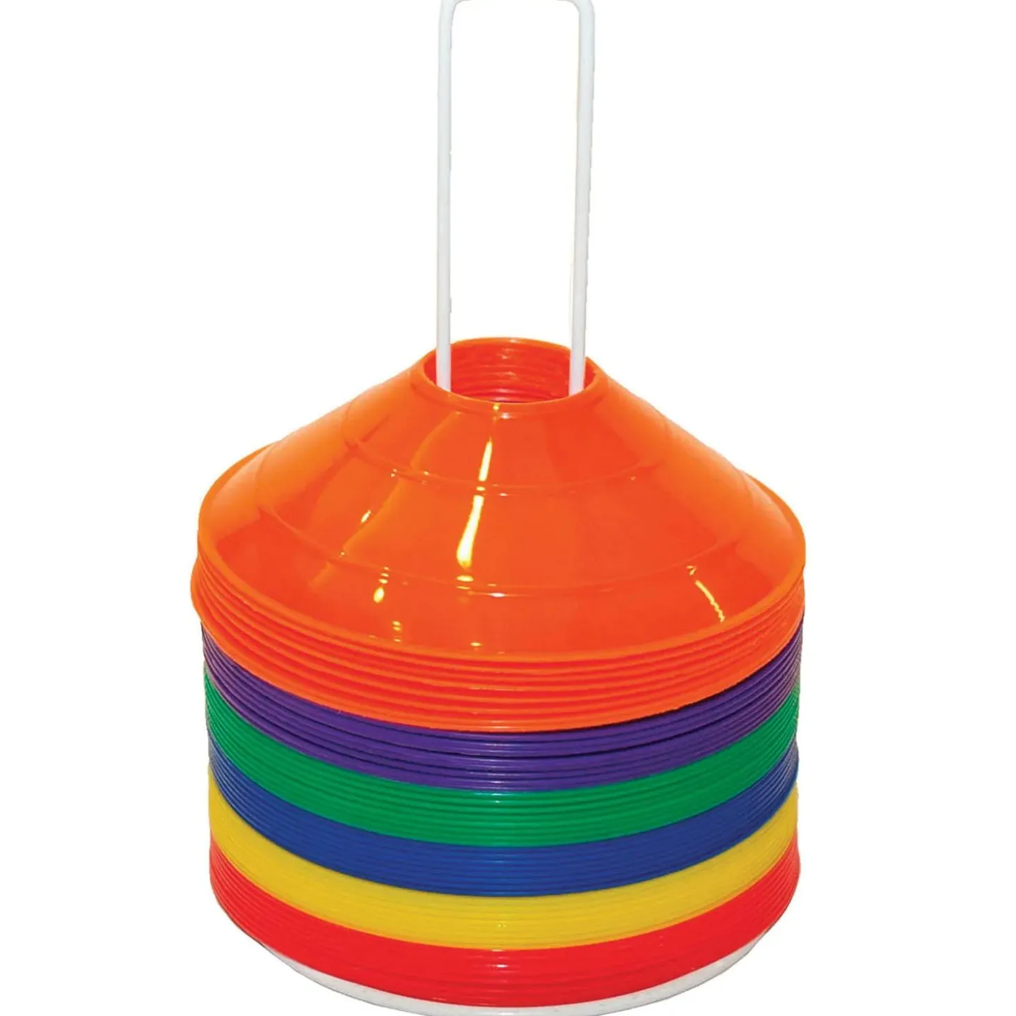 Champion Sports Saucer Field Cone Set, Set of 48