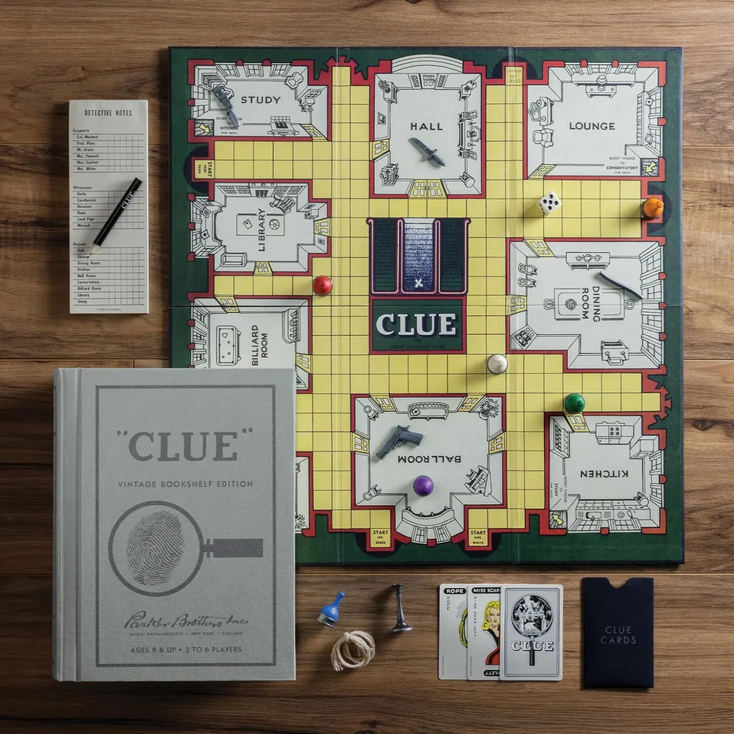 Clue Vintage Bookshelf Edition