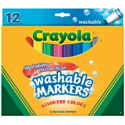 12-Color Bold Crayola® Cone Tip Washable Markers