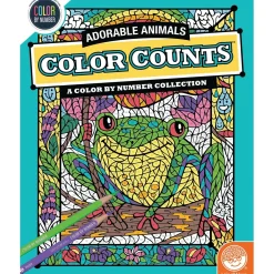 Color by Number Color Counts: Adorable Animals