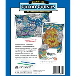 Color by Number Color Counts: Celestial