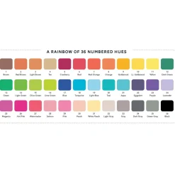 Color by Number Color Counts: Set of 2 with 36 Pencils