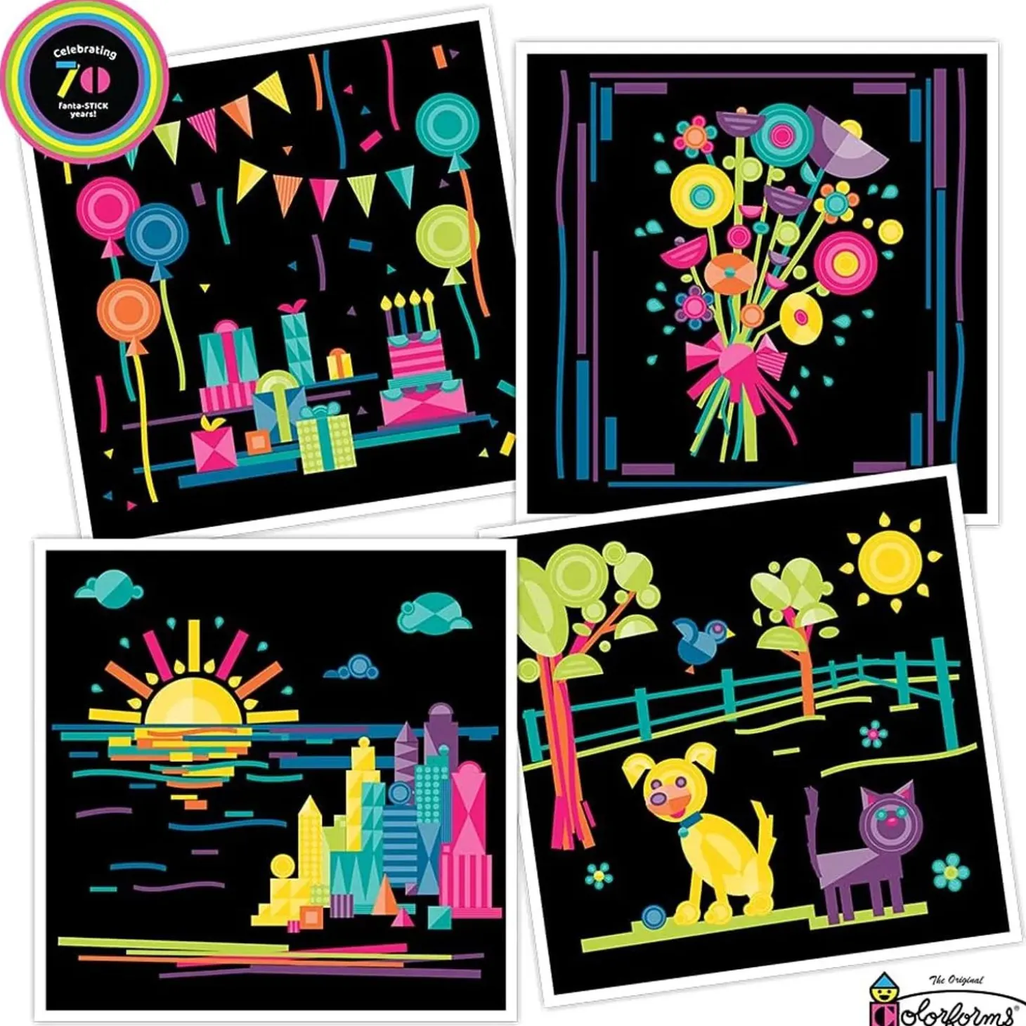 Colorforms Picture Toy 70th Anniversary Set