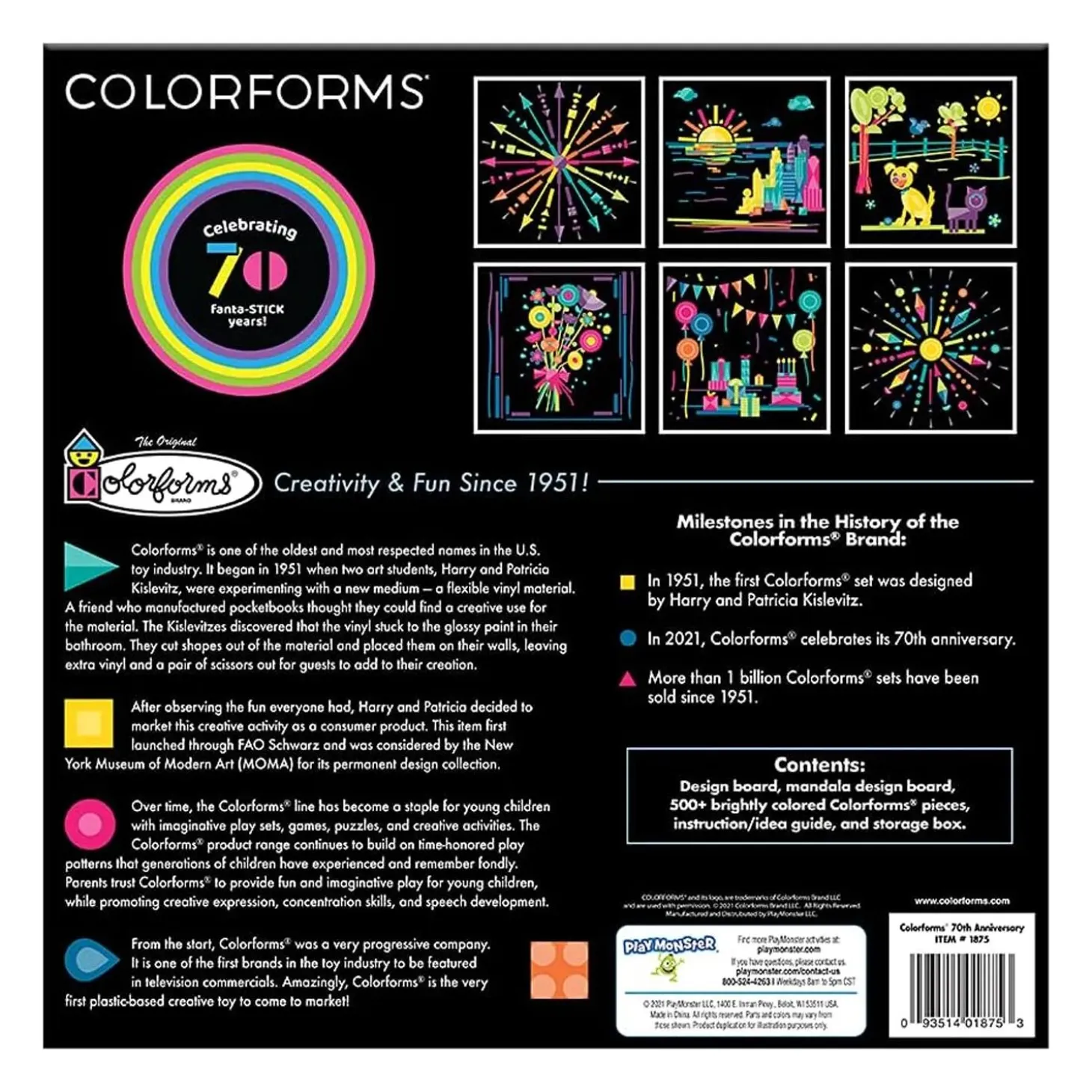 Colorforms Picture Toy 70th Anniversary Set