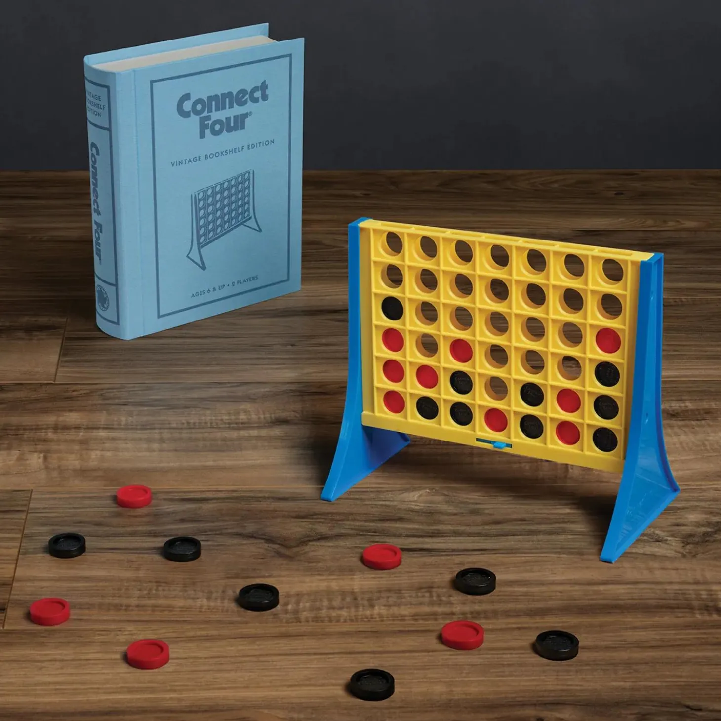 Connect 4 Vintage Bookshelf Edition