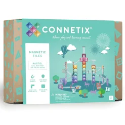 Connetix Pastel Ball Run Pack – 106‑Piece Magnetic Ball‑Run Building Set