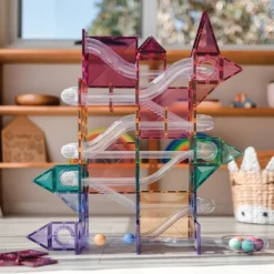 Connetix Pastel Ball Run Pack – 106‑Piece Magnetic Ball‑Run Building Set