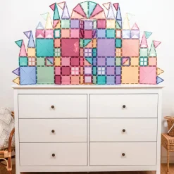 Connetix Pastel Creative Pack – 120‑Piece Magnetic Building Set