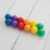 Connetix Rainbow Ball Pack – 12‑Piece Wooden Ball Set