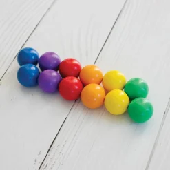 Connetix Rainbow Ball Pack – 12‑Piece Wooden Ball Set