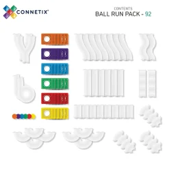 Connetix Rainbow Ball Run Pack – 92‑Piece Magnetic Motion Building Set