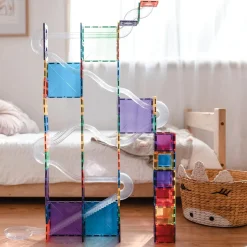 Connetix Rainbow Ball Run Pack – 92‑Piece Magnetic Motion Building Set
