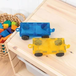 Connetix Rainbow Car Pack – 2‑Piece Magnetic Vehicle Base Set