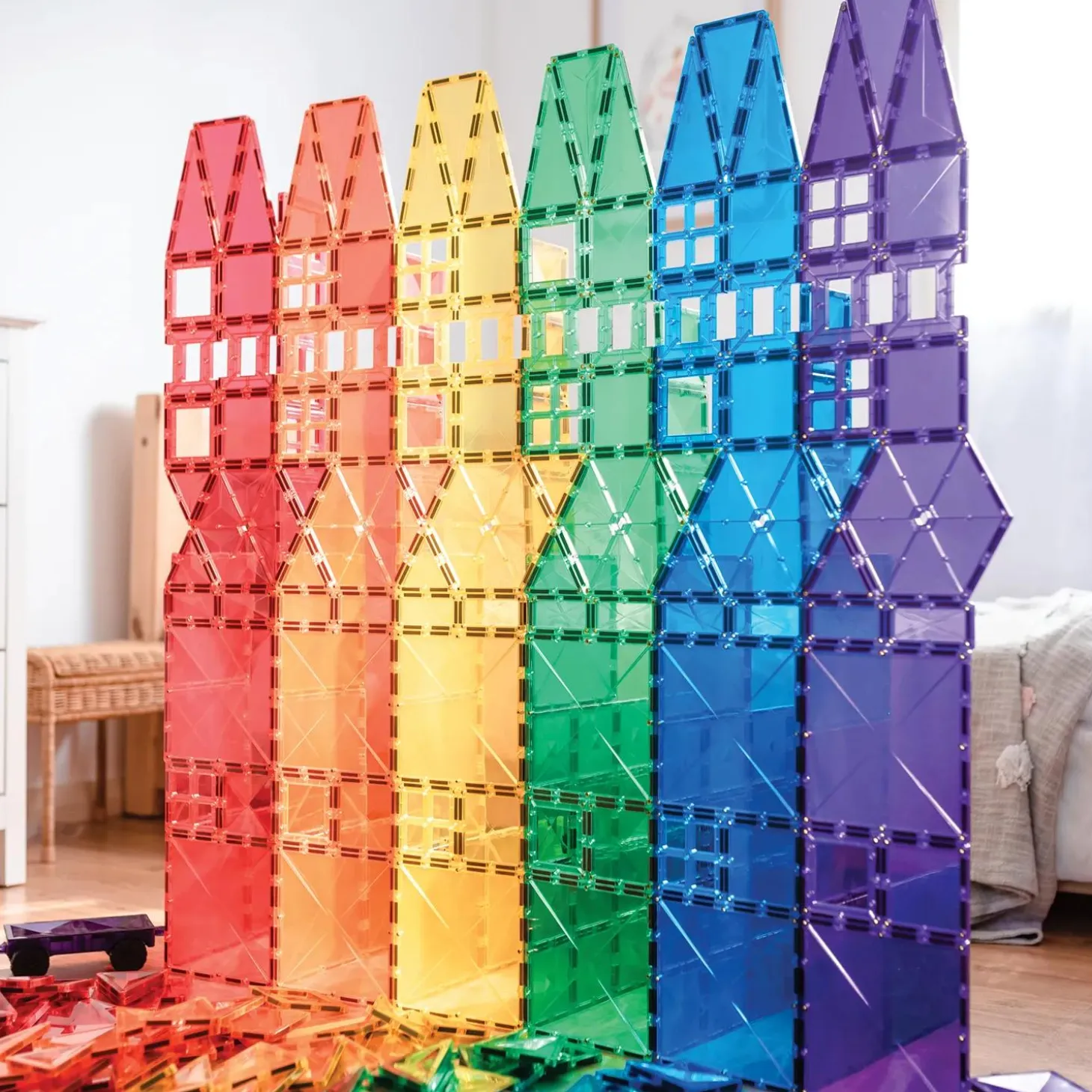 Connetix Rainbow Mega Pack – 212‑Piece Magnetic Building Set