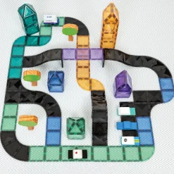 Connetix Ramps & Intersections Pack – 16‑Piece Magnetic Building Expansion Set