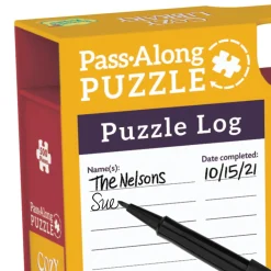 Cozy Library Pass-Along Puzzle