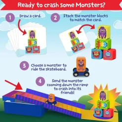 Crash Monsters Peaceable Kingdom Stacking Toddler Game