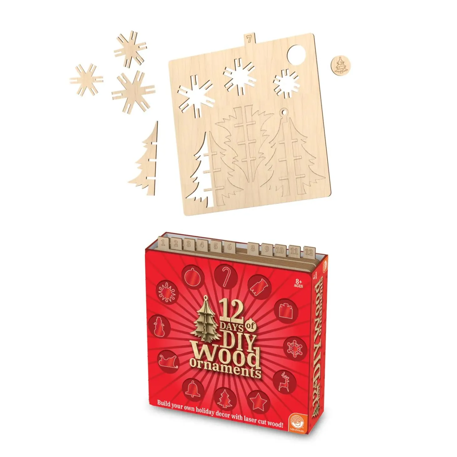 12 Days of DIY Wood Ornaments Advent Calendar
