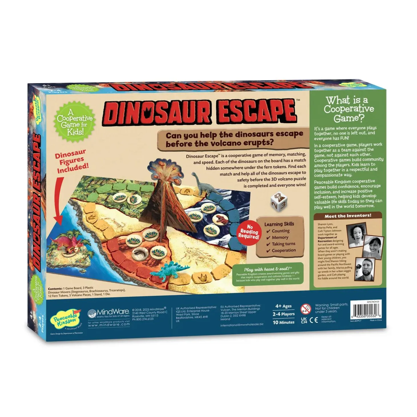 Dinosaur Escape Peaceable Kingdom Cooperative Game