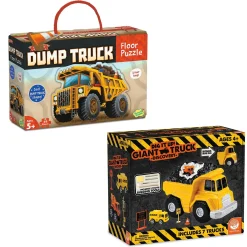Dump Truck Floor Puzzle & Dig it Up! Discovery with FREE Gift