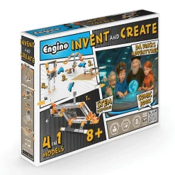 Engino Invent & Create: Da Vinci’s Adventures – 4-in-1 STEAM Building Kit