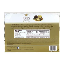FERRERO ROCHER Hazelnut Chocolate Diamond Gift Box, 48 Pieces
