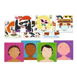 Funny Faces Reusable Sticker Tote