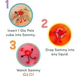 Glo Pals Sammy Water-Activated Glowing Bath Toy