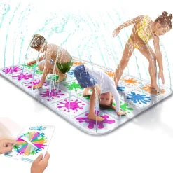 Gofloats splash off game - water spray splash mat game for kids