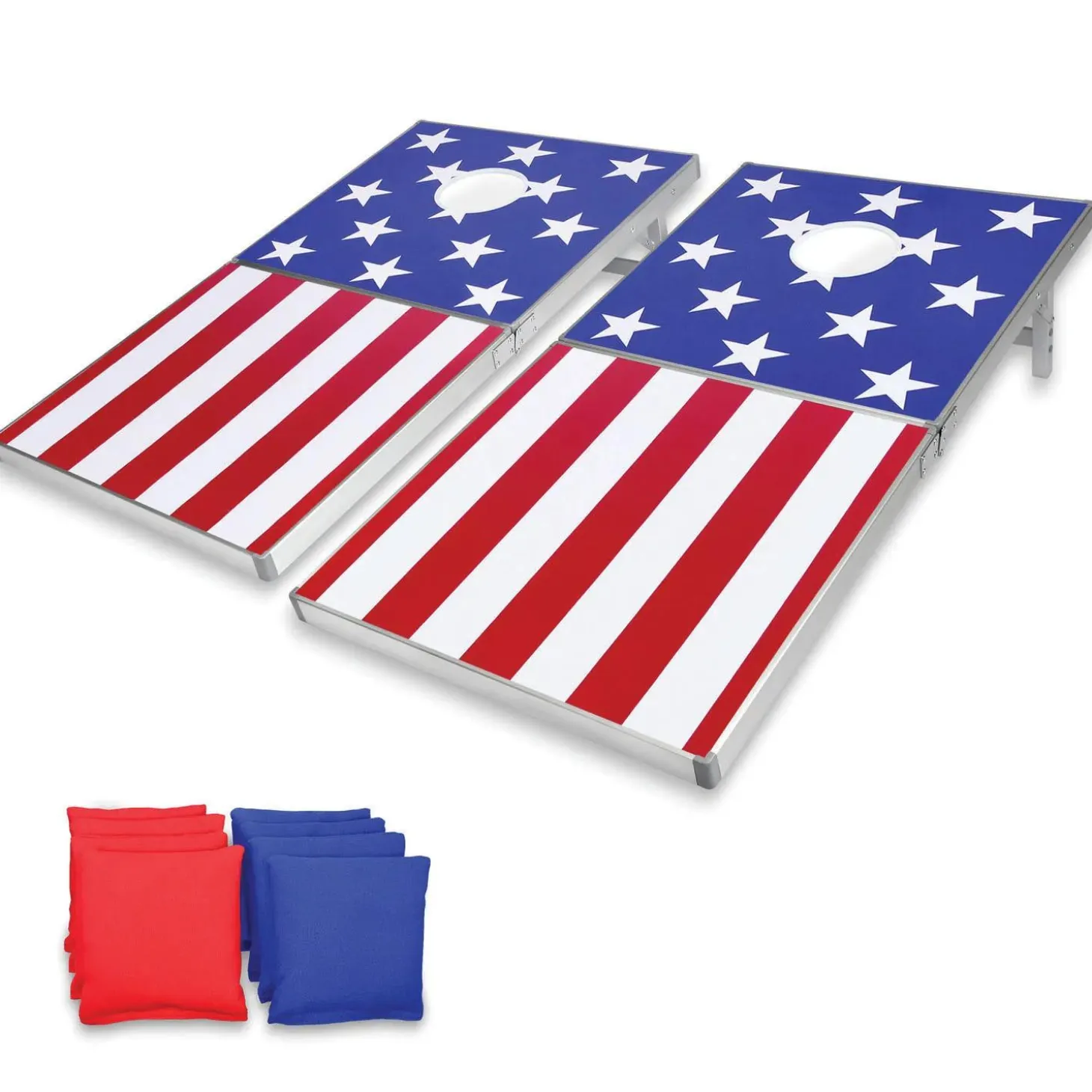 GoSports: Cornhole PRO Regulation Size Game Set - American Flag Design
