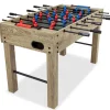 Gosports 48" game room size foosball table - oak finish - includes 4 balls and 2 cup holders