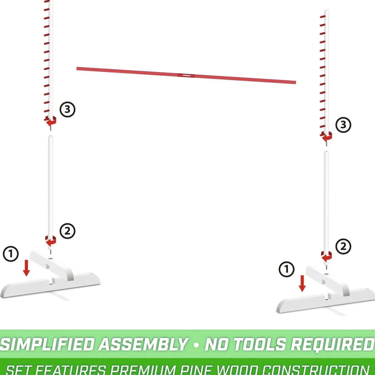 GoSports: Get Low Limbo Premium Wooden Limbo Game