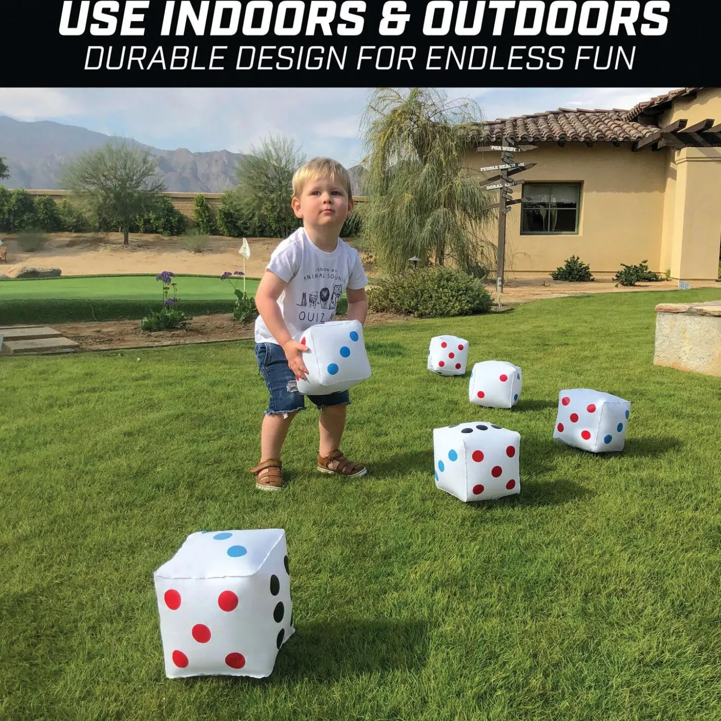 GoSports 6" Giant Inflatable Dice: 6 Pack