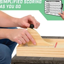 GoSports - Mini Wooden Tabletop Bowling Game Set