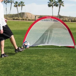 GoSports - Portable Pop Up Soccer Goals (6 ft wide): Set of 2