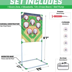 GoSports Pro Pitch Challenge Baseball Toss Game Set