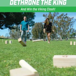 GoSports - Regulation Size Kubb Viking Clash Toss Game Set