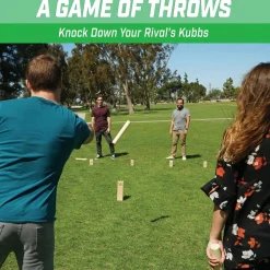 GoSports - Regulation Size Kubb Viking Clash Toss Game Set