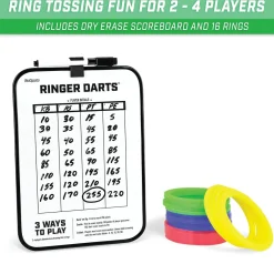 GoSports Ringer Darts Toss Game: Natural