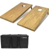 GoSports: 4'x2' Regulation Size Wooden Cornhole Boards Set