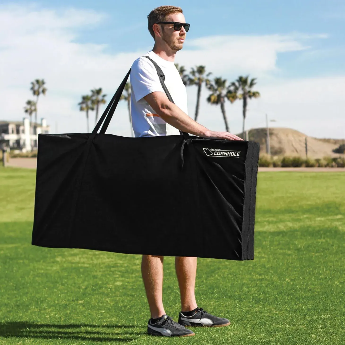GoSports: 4'x2' Regulation Size Wooden Cornhole Boards Set