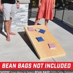 GoSports: 4'x2' Regulation Size Wooden Cornhole Boards Set
