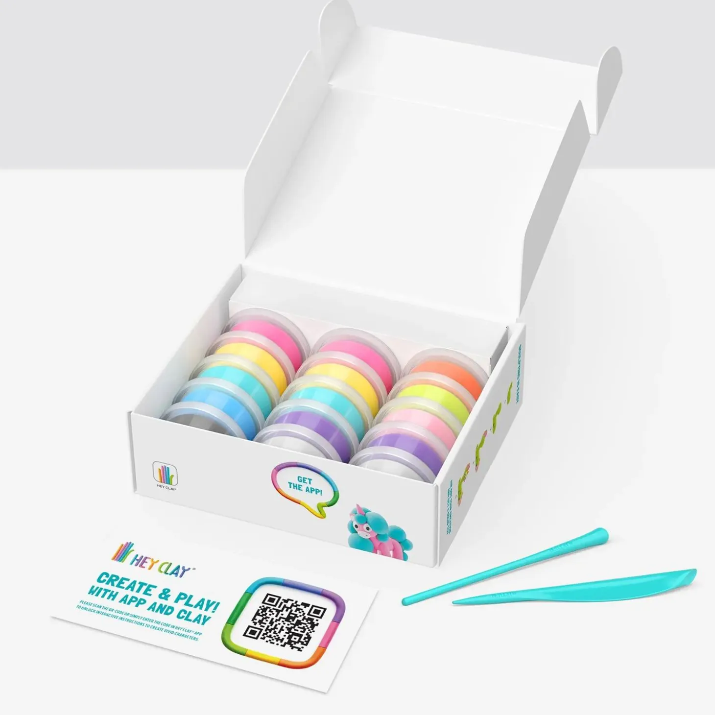 Hey Clay: Rainbow Unicorns Clay Molding Set