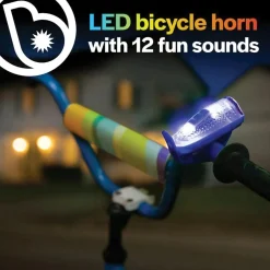 Horn Brightz Bike Lights & Multi-Sound Horn: Blue