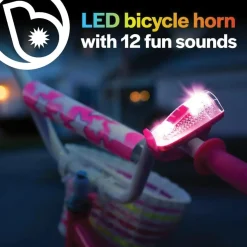 Horn Brightz Bike Lights & Multi-Sound Horn: Pink